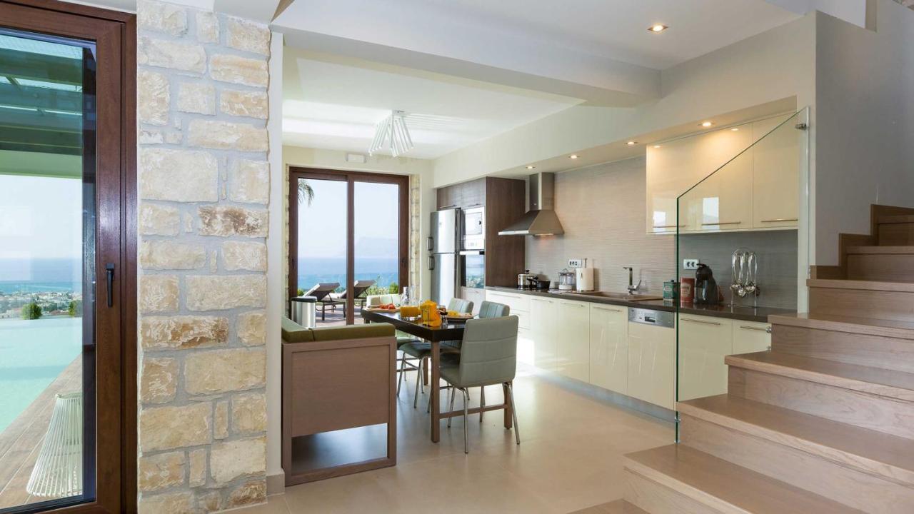 Villa Emilia I Luxury, Amazing Seaview, Next To The Town Kíssamos Dış mekan fotoğraf