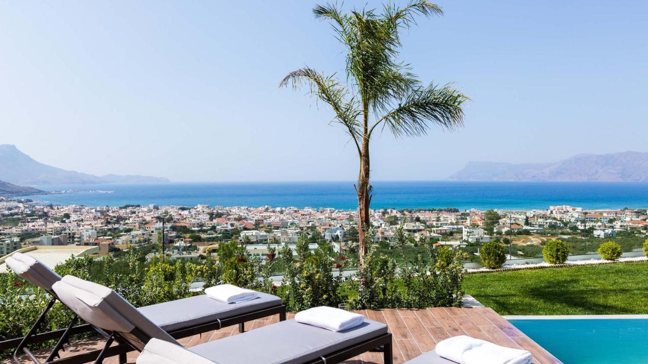 Villa Emilia I Luxury, Amazing Seaview, Next To The Town Kíssamos Dış mekan fotoğraf